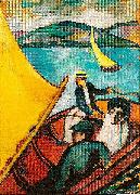 August Macke Segelboot auf dem Tegernsee oil painting